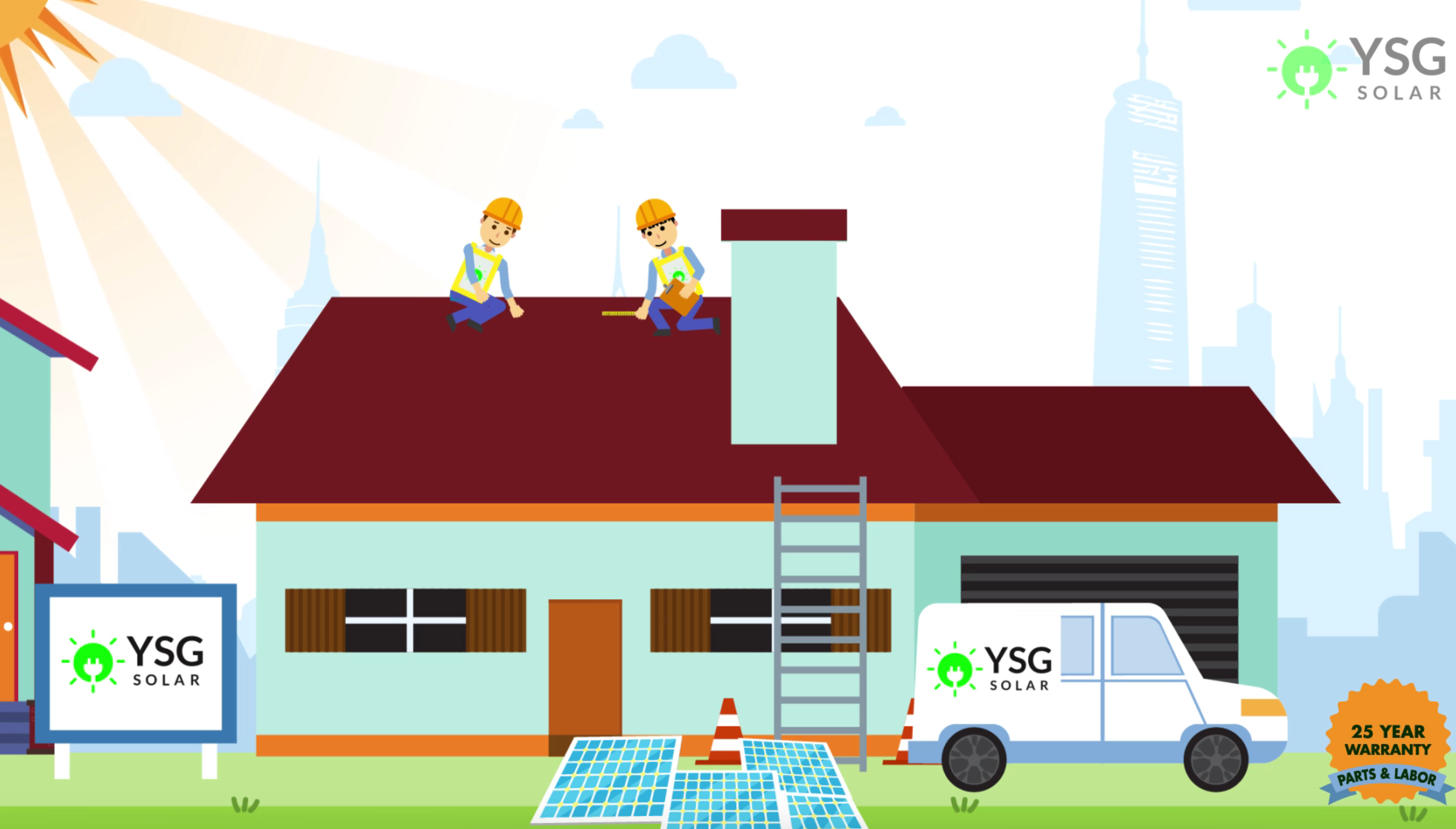 YSG Solar 25 year warranty