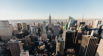 New York City, New York, Manhattan, Aerial View