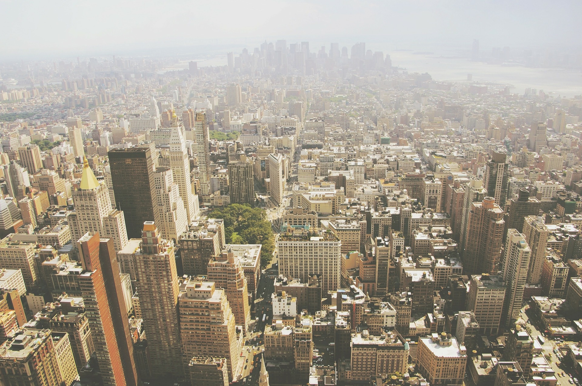 New York, Manhattan, Skyline, YSG Solar